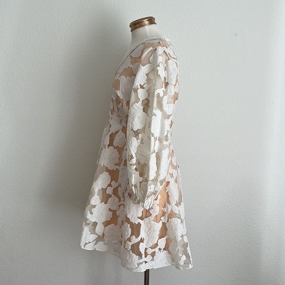 Anthropologie Rare Geisha Designs Loren Appliqued Tulle Mini Dress - Picture 6 of 10